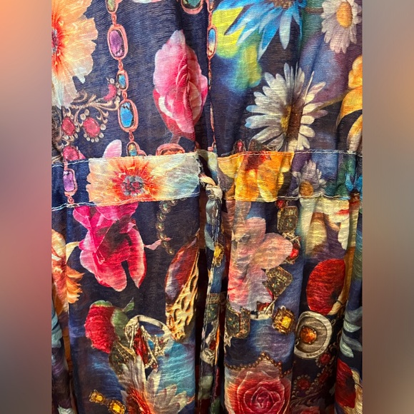 For Freedom colorful floral sleeveless top size small/medium - Picture 4 of 5